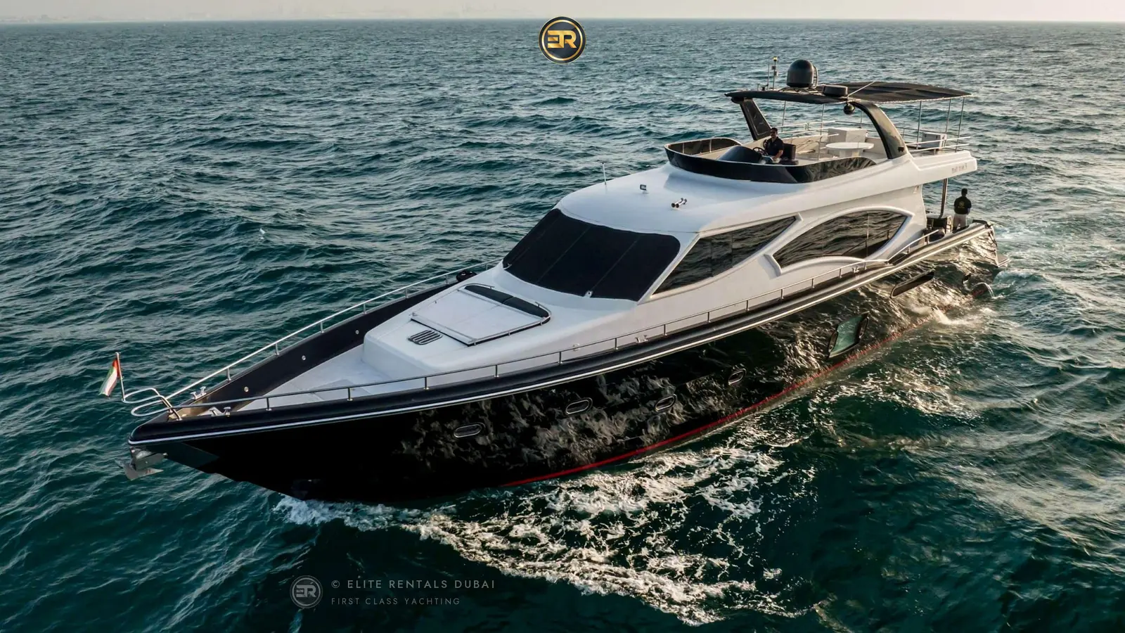 Elite Black Helsink 95 Yacht - Luxury Yacht Charter Dubai Marina
