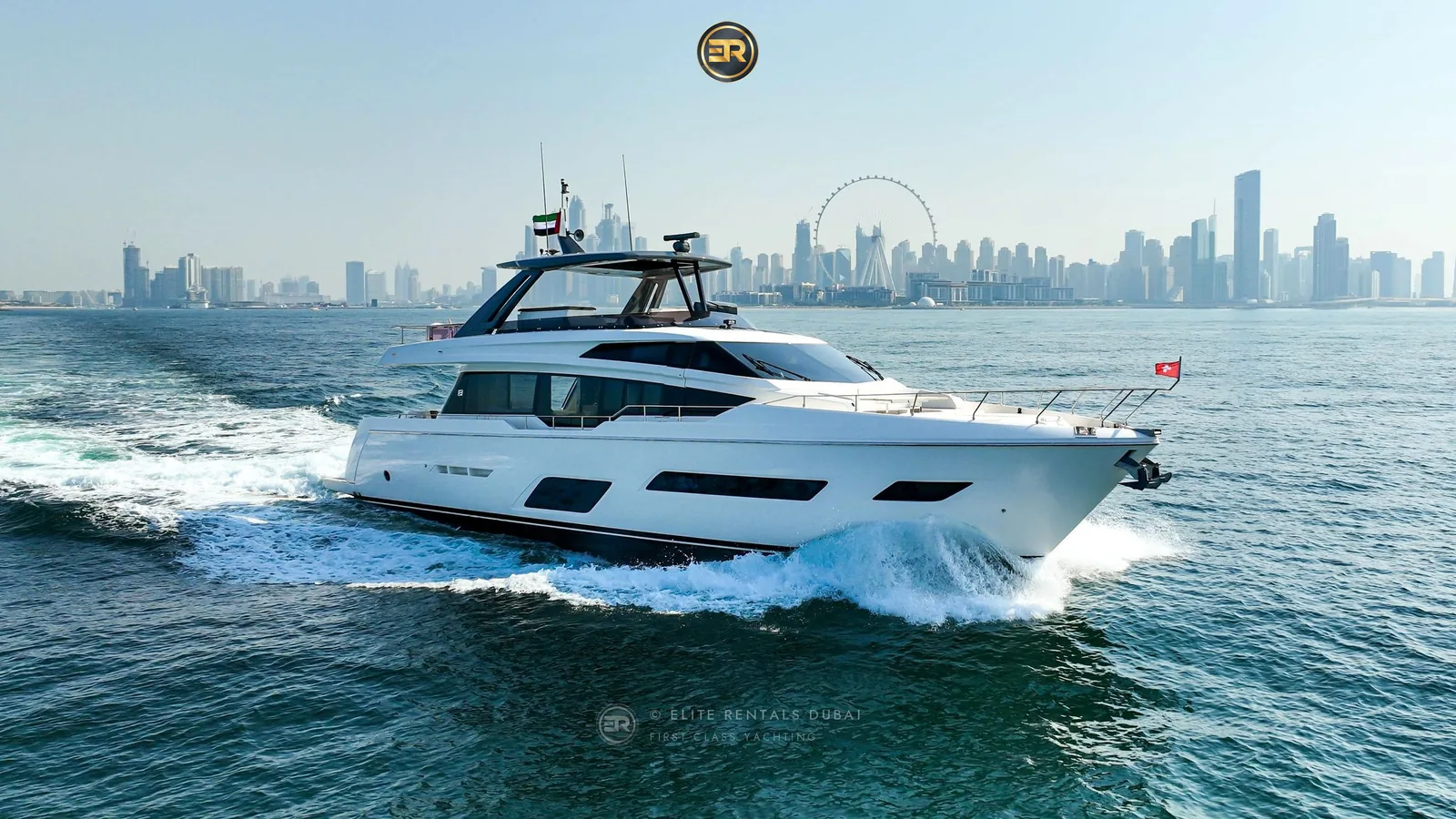 Elite Ferretti Predator 780x Yacht - Luxury Yacht Charter Dubai Marina