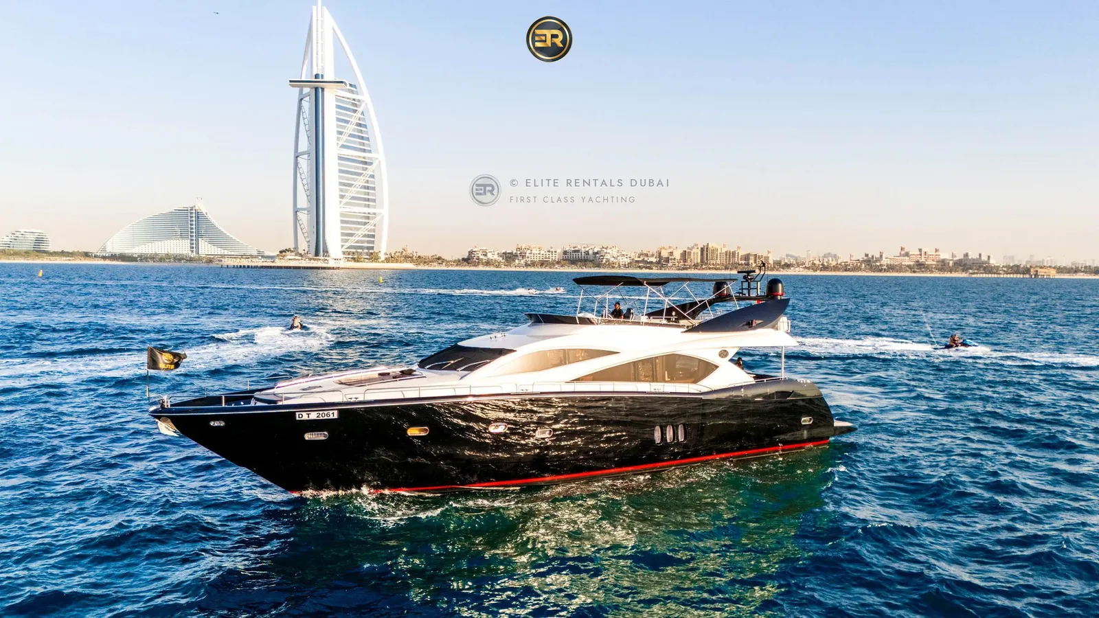 Elite Black Predator Milano 100 Yacht - Luxury Yacht Charter Dubai Marina
