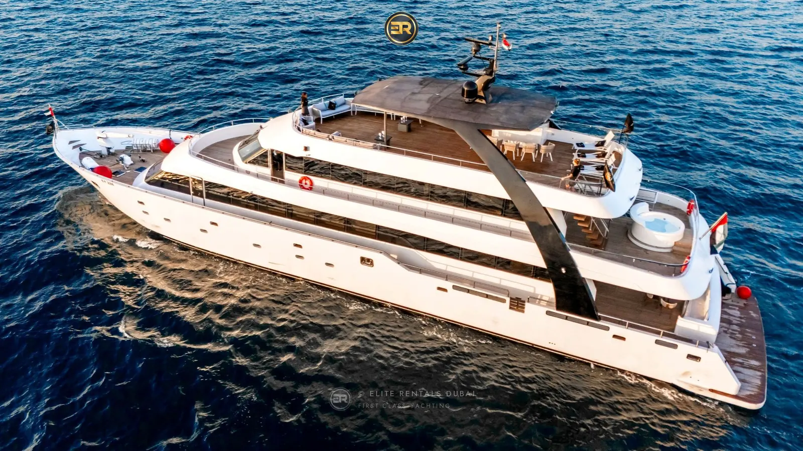 Elite Rivera X120 Triple Deck Super Yacht - Luxury Yacht Charter Dubai Marina